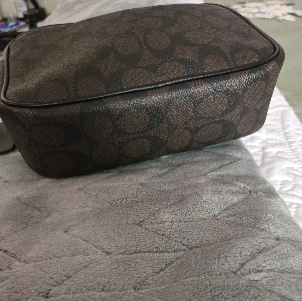 Coach Dark Brown Signature Crossbody Bag - Picture 5 of 5